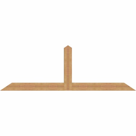 Ekena Millwork Portland Smooth Timber Gable Bracket, Western Red Cedar, 96"W x 32"H x 3 1/2"D x 5 1/2"F, 8/12 Pitch GBW096X32X0406POR00SWR